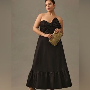 Anthropology Bow Tie Maxi Dress